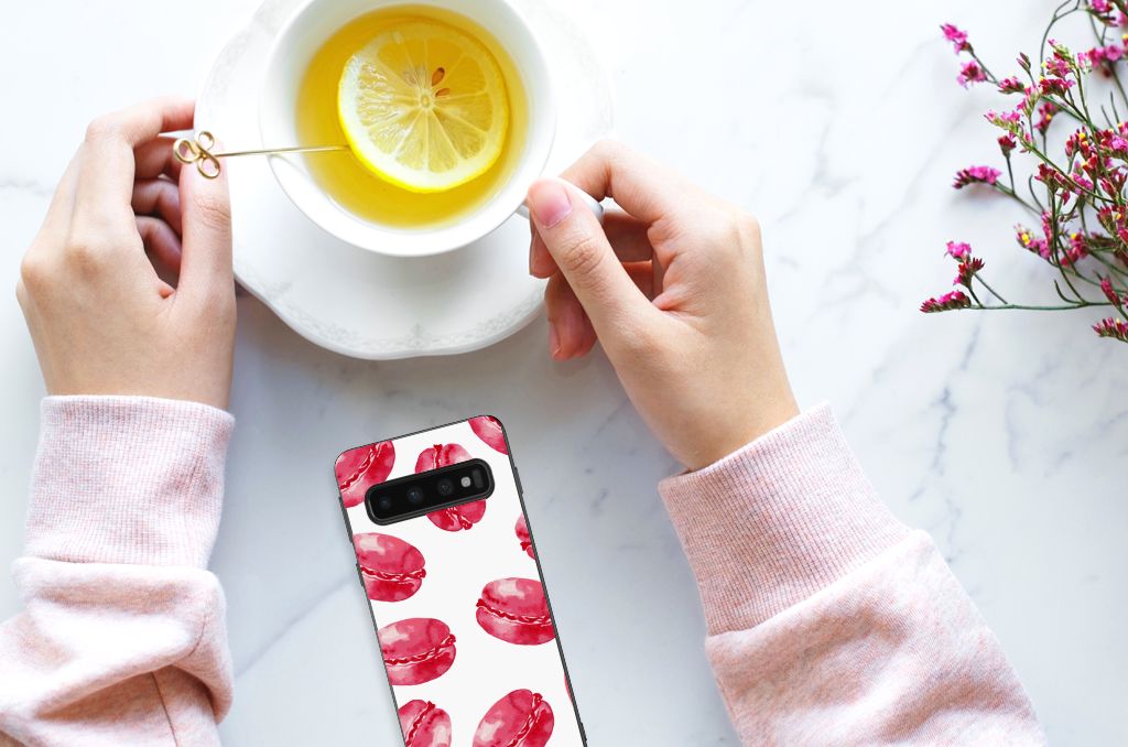 Samsung Galaxy S10 Silicone Case Pink Macarons B2C Telecom
