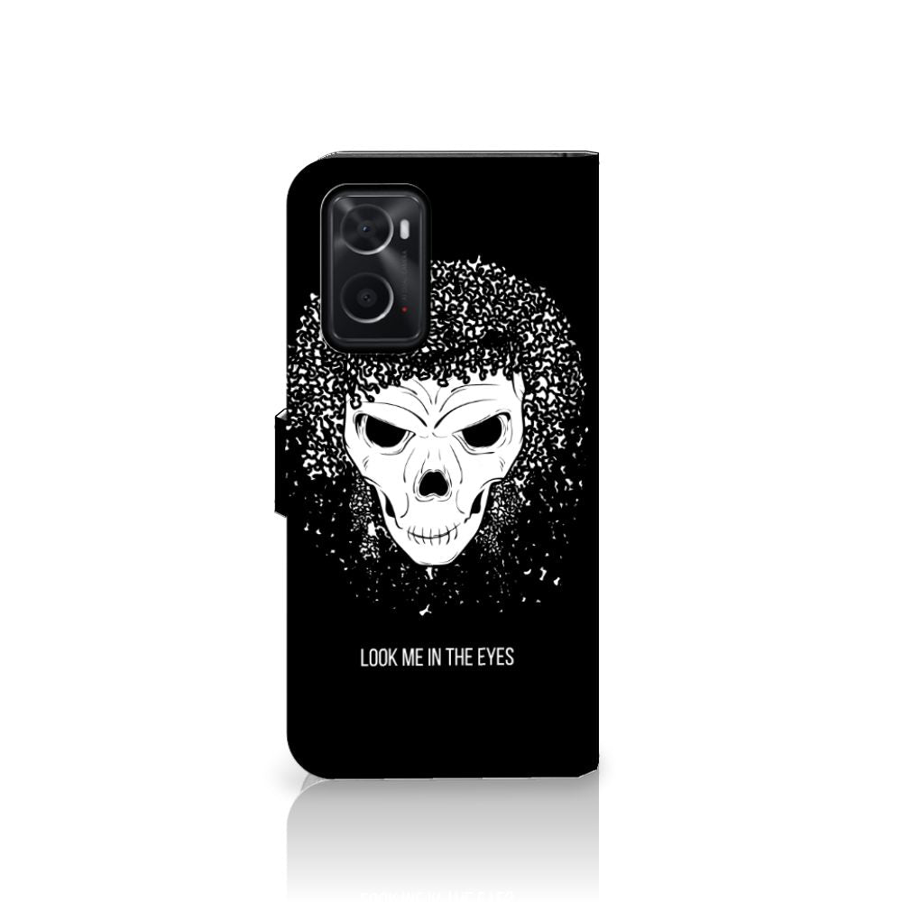 Telefoonhoesje met Naam OPPO A76 | A96 Skull Hair