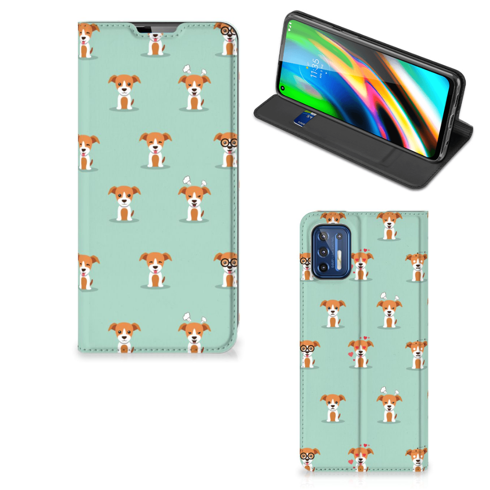 Motorola Moto G9 Plus Hoesje maken Pups - B2C Telecom