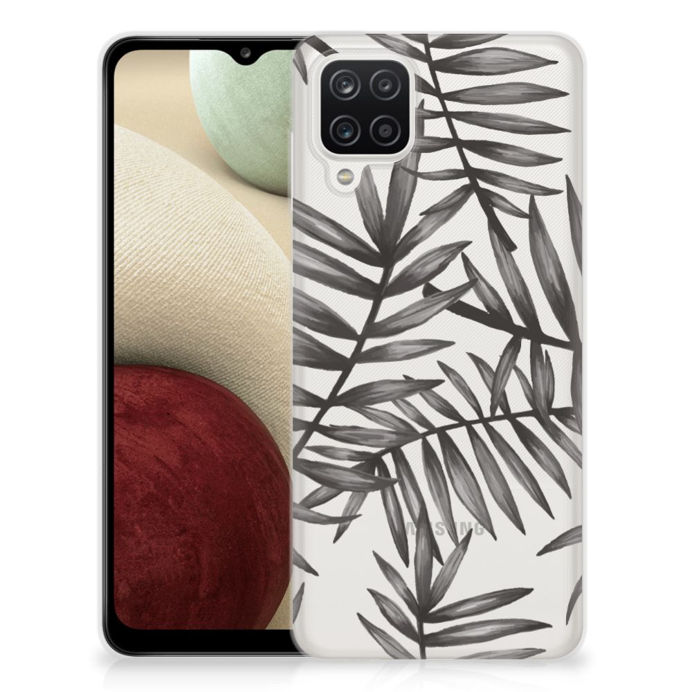 Samsung Galaxy A12 TPU Case Leaves Grey