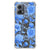 Case voor Motorola Moto G53 Flowers Blue