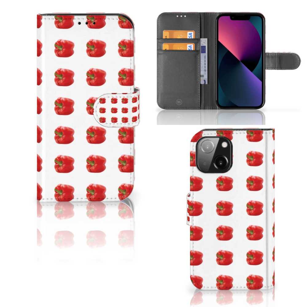 iPhone 13 Mini Book Cover Paprika Red