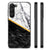 Samsung Galaxy S23 Plus Marmeren Print Telefoonhoesje Marmer Wit Zwart - Origineel Cadeau Man B2C Telecom