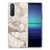 Sony Xperia 5II TPU Siliconen Hoesje Marmer Beige