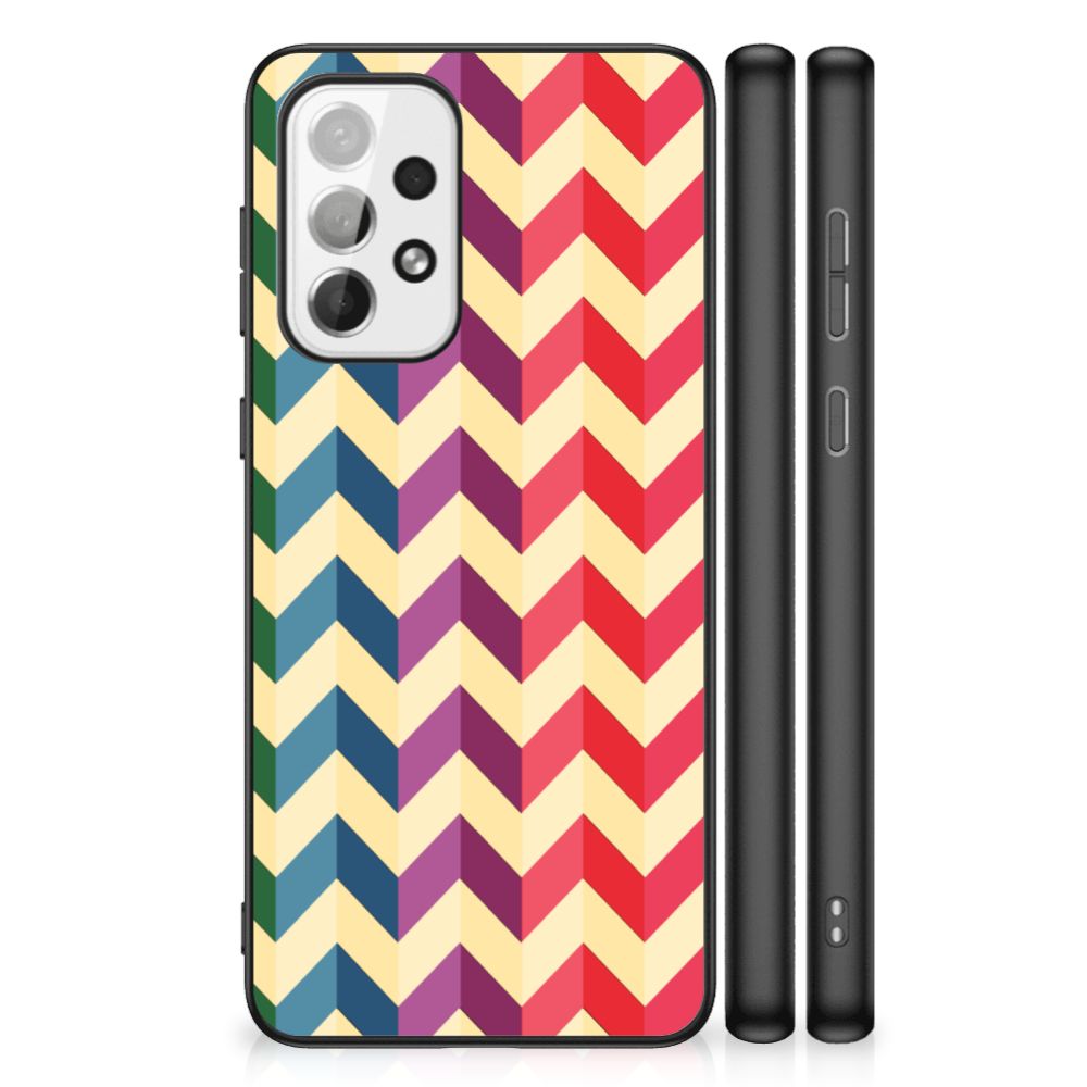 Samsung Galaxy A73 Back Case Zigzag Multi Color B2C Telecom