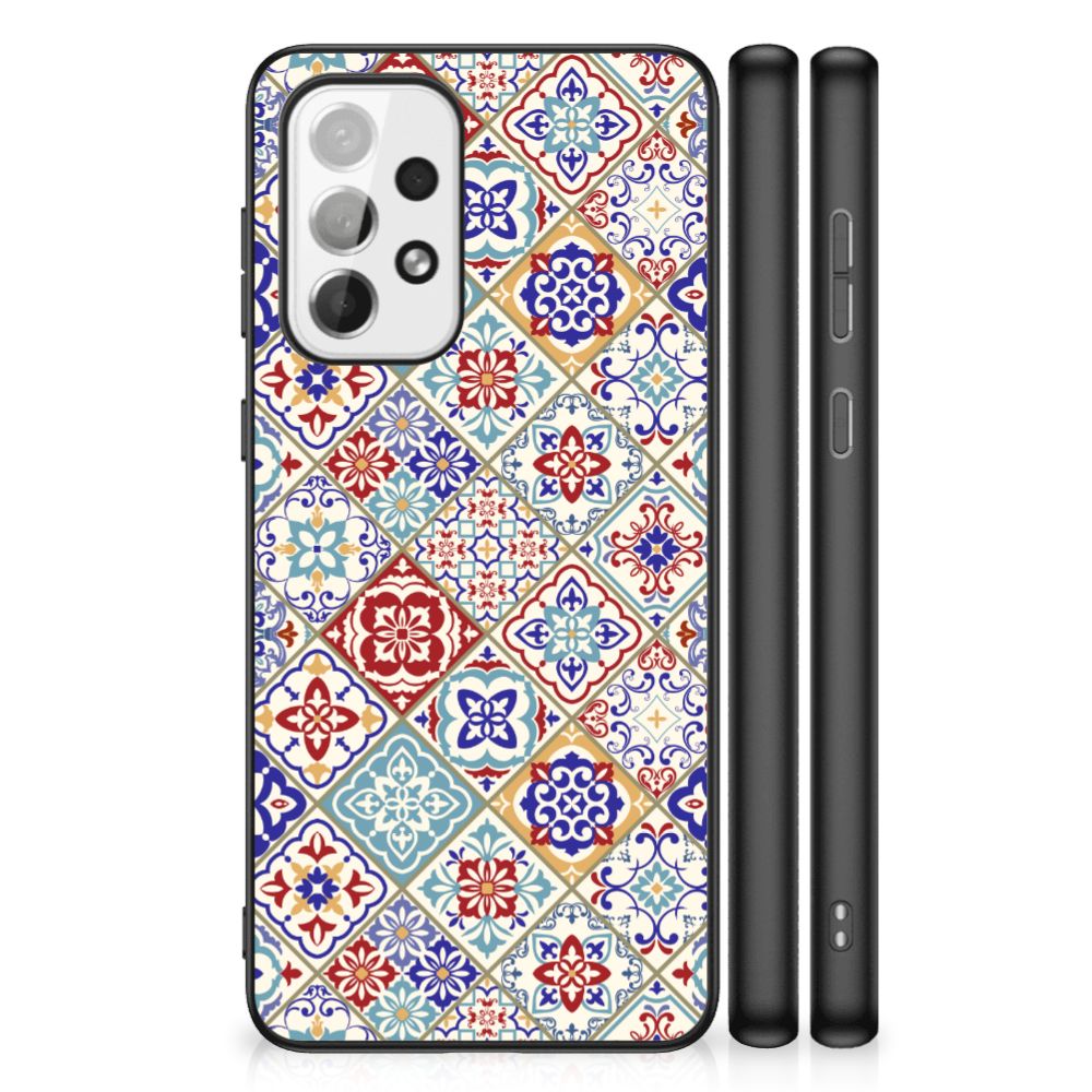 Samsung Galaxy A73 Marmeren Print Telefoonhoesje Tiles Color B2C Telecom