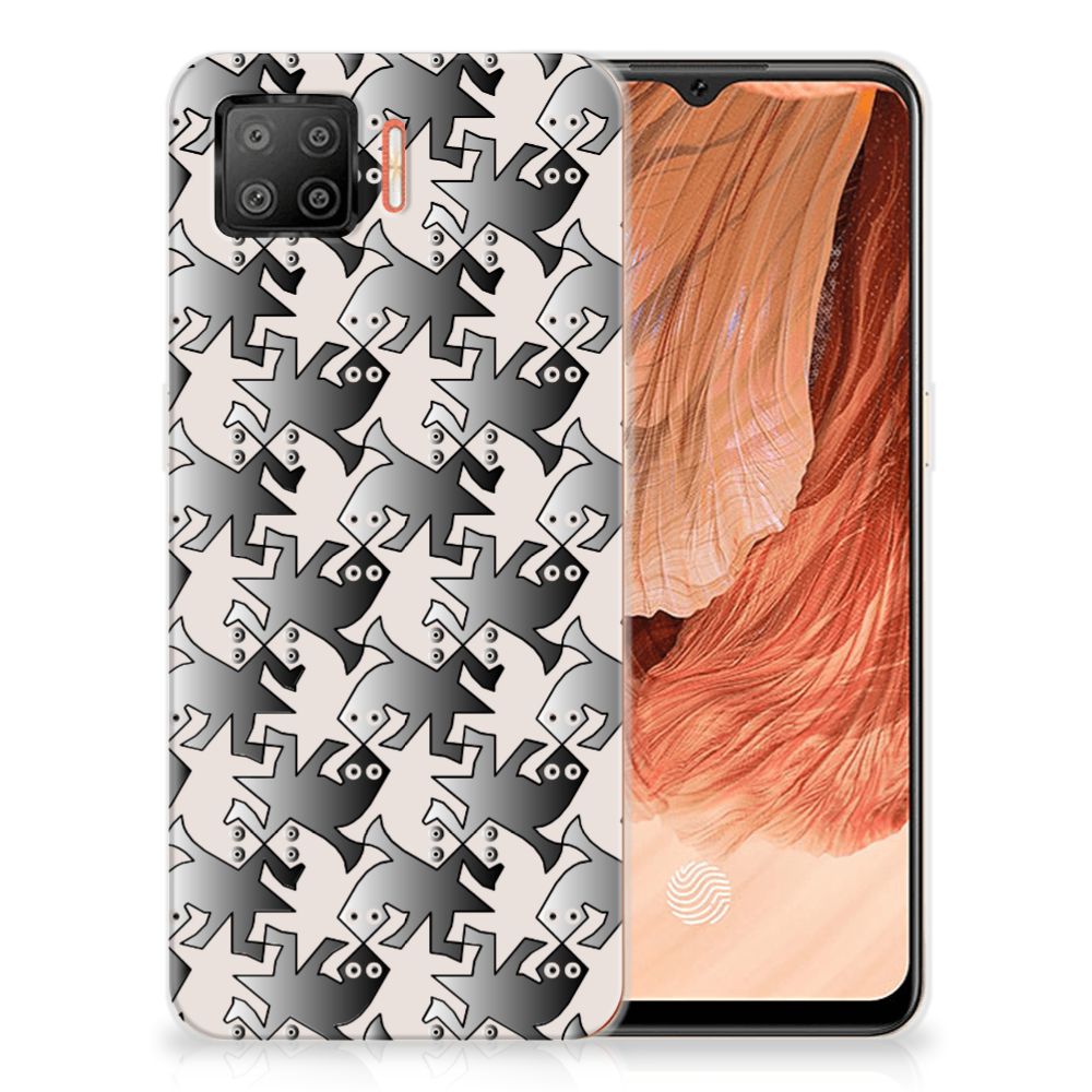 OPPO A73 4G TPU Hoesje Salamander Grey B2C Telecom