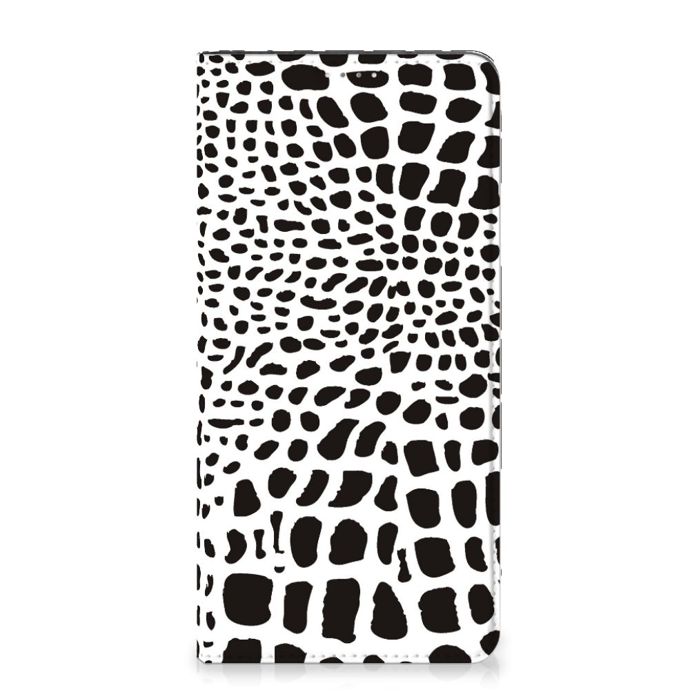 Samsung Galaxy A14 4G Hoesje maken Slangenprint met zwart-witte slangenprint design