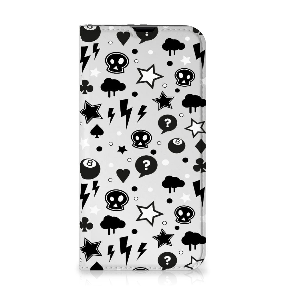 Mobiel BookCase iPhone 13 Pro Silver Punk - B2C Telecom