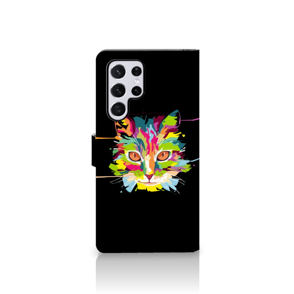 Samsung Galaxy S22 Ultra Leuk Hoesje Cat Color
