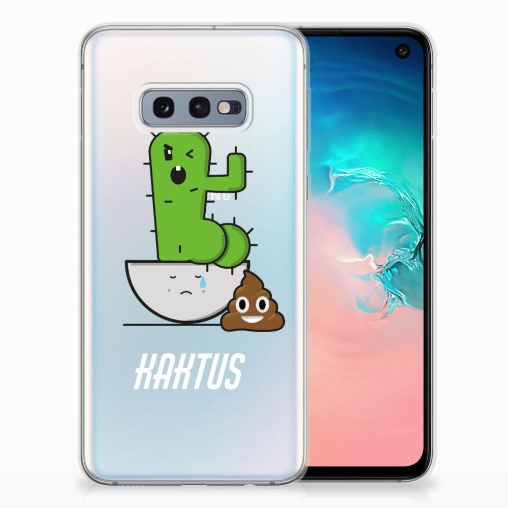 Samsung Galaxy S10e Telefoonhoesje met Naam Cactus Poo