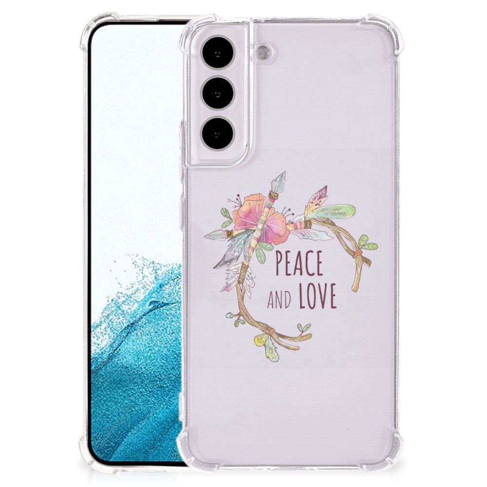 Samsung Galaxy S22 Plus Stevig Bumper Hoesje Boho Text