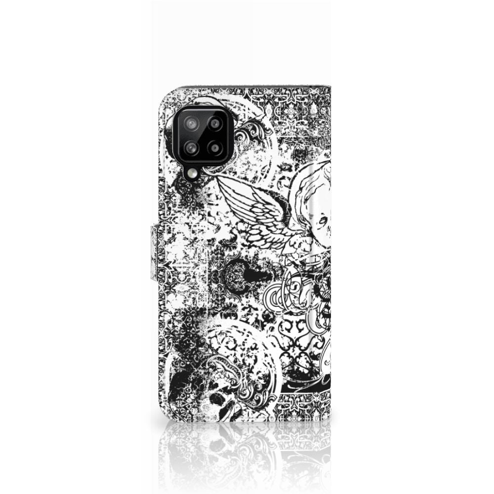 Telefoonhoesje met Naam Samsung Galaxy A22 4G | M22 Skulls Angel