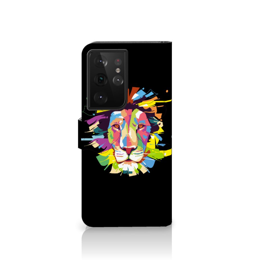 Samsung Galaxy S21 Ultra Leuk Hoesje Lion Color