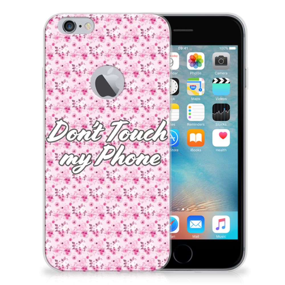 Apple iPhone 6 Plus | 6s Plus Silicone-hoesje Flowers Pink DTMP