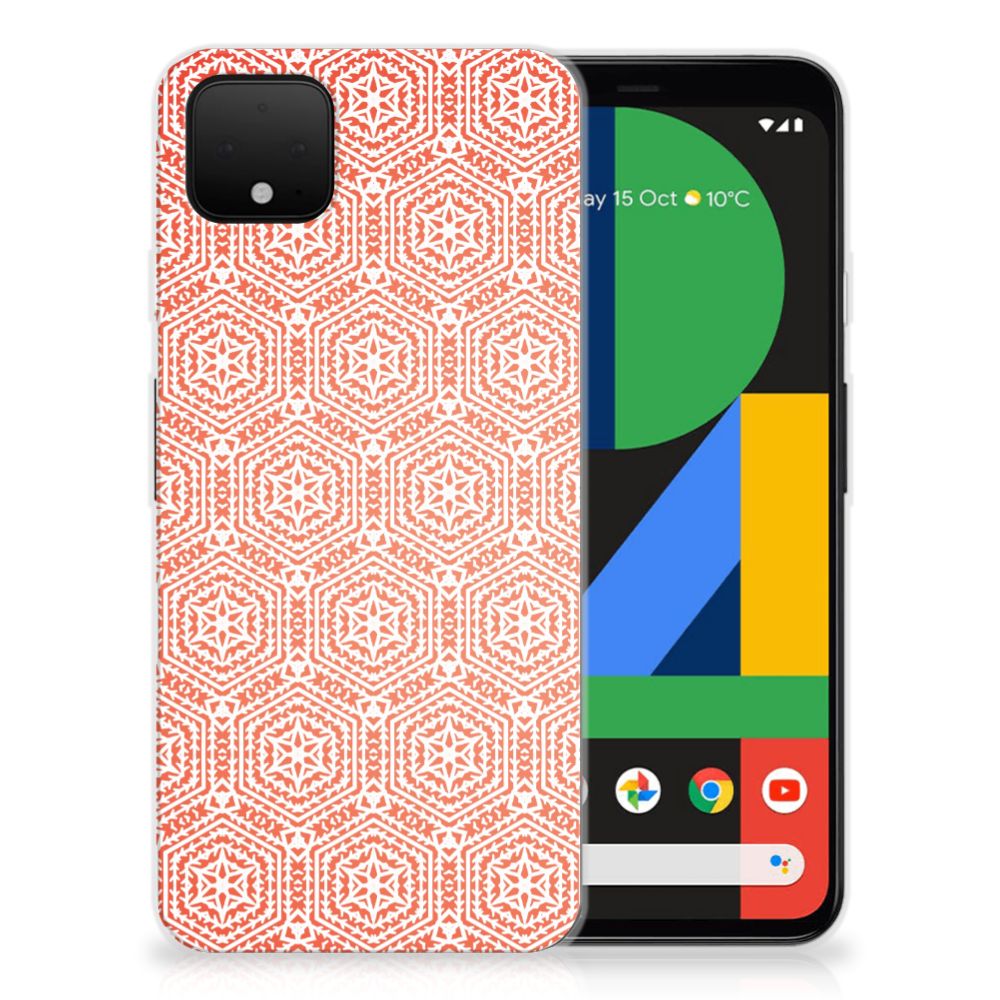 Google Pixel 4 XL TPU bumper Pattern Orange