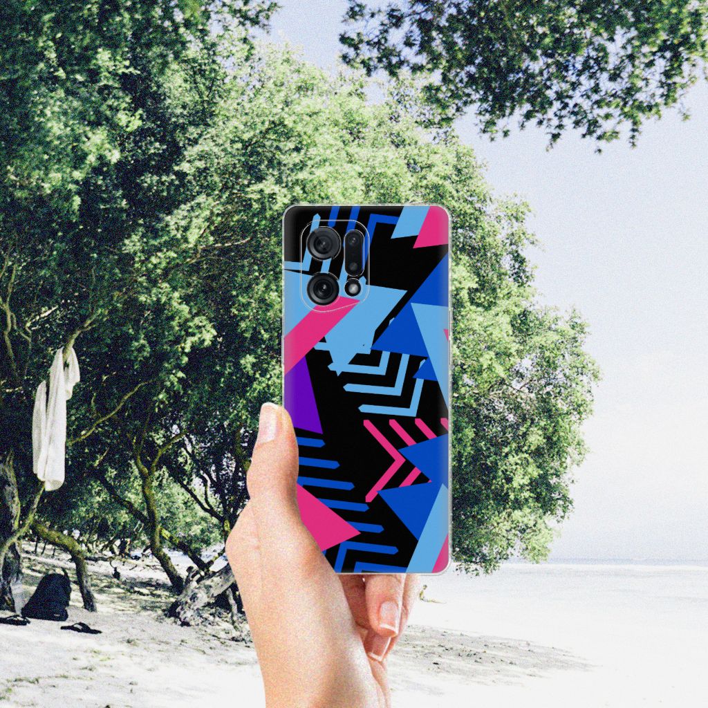 OPPO Find X5 TPU Hoesje Funky Triangle B2C Telecom