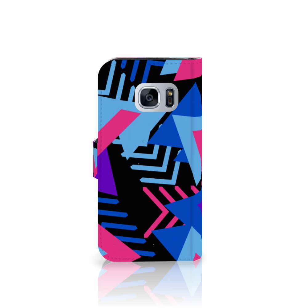 Samsung Galaxy S7 Book Case Funky Triangle