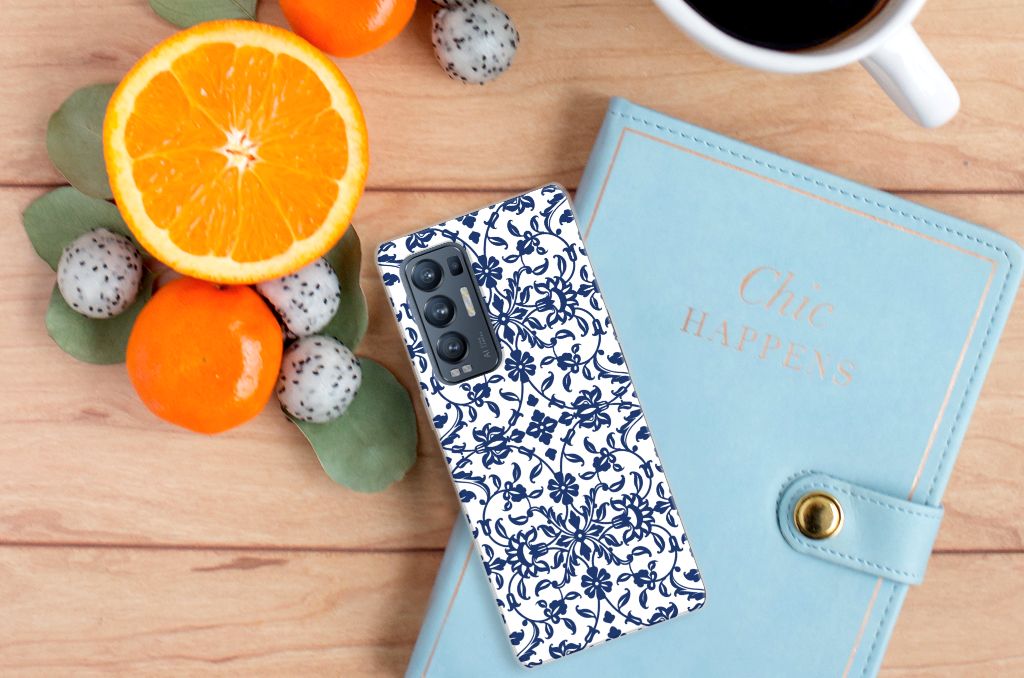 OPPO Find X3 Neo TPU Case Flower Blue B2C Telecom