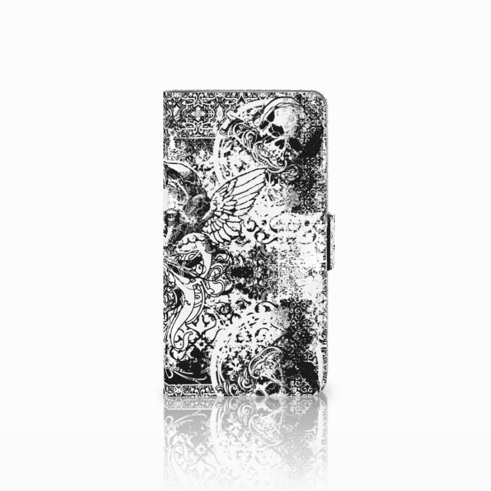 Telefoonhoesje met Naam Samsung Galaxy J7 2016 Skulls Angel