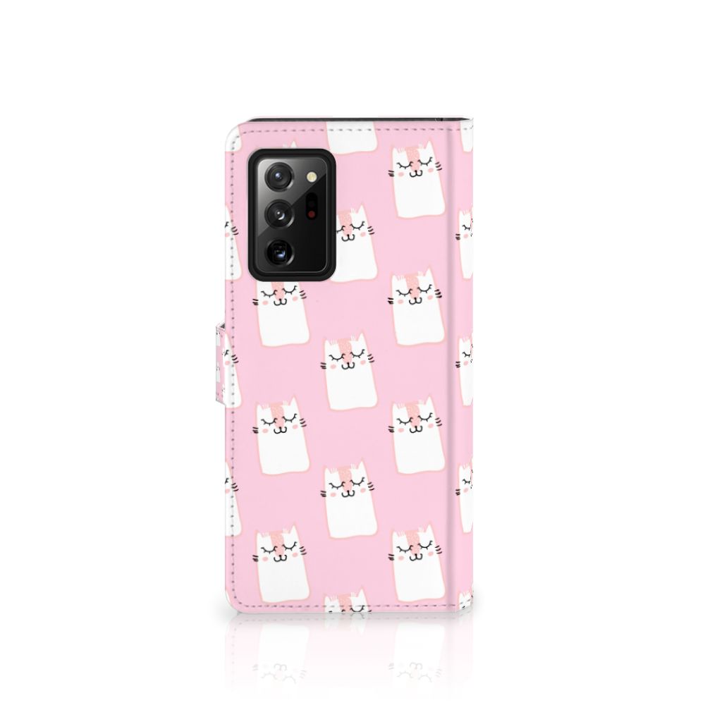 Samsung Galaxy Note20 Ultra Telefoonhoesje met Pasjes Sleeping Cats