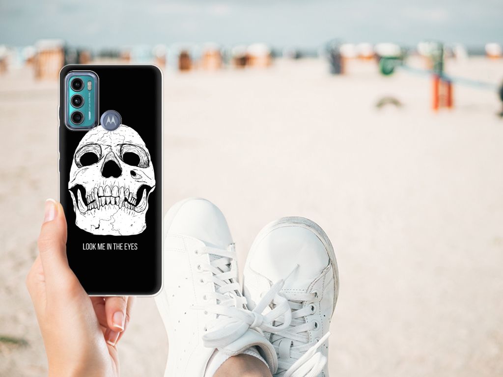 Silicone Back Case Motorola Moto G60 Skull Eyes B2C Telecom