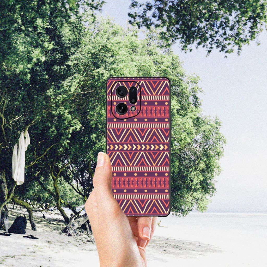 OPPO Find X5 Back Case Aztec Paars B2C Telecom