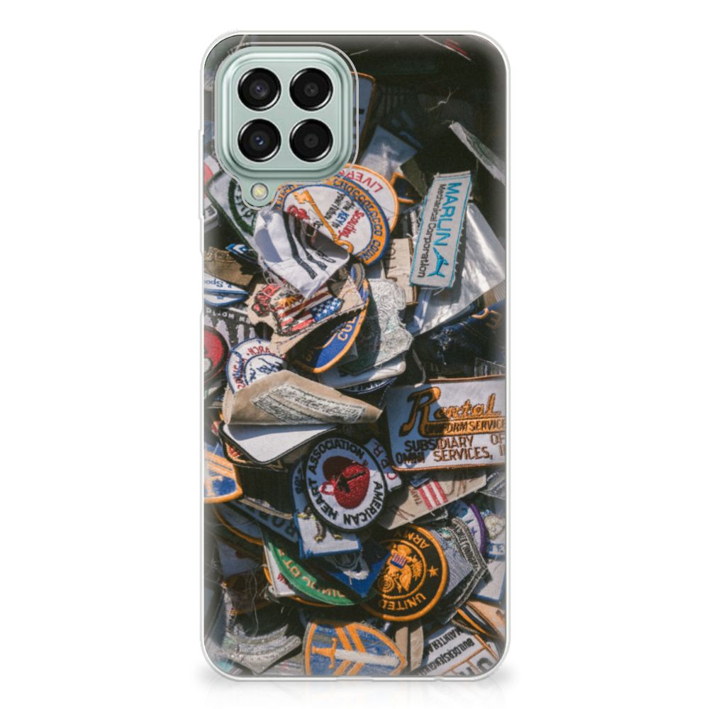 Samsung Galaxy M33 Siliconen Hoesje met foto Badges B2C Telecom
