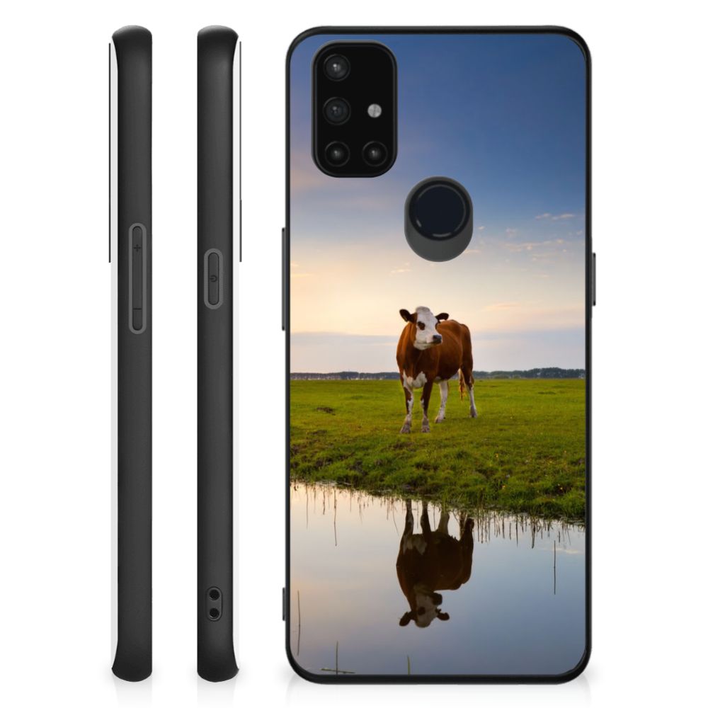 OnePlus Nord N10 5G Dierenprint Telefoonhoesje Koe