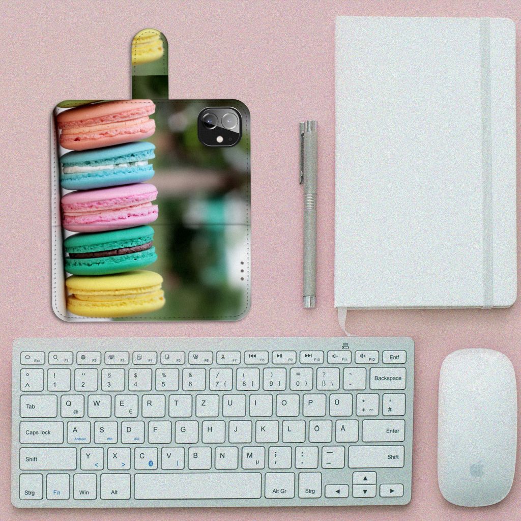 Apple iPhone 12 Mini Book Cover Macarons