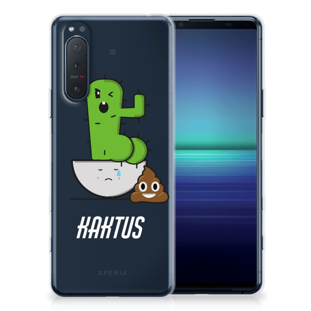 Sony Xperia 5II Telefoonhoesje met Naam Cactus Poo B2C Telecom