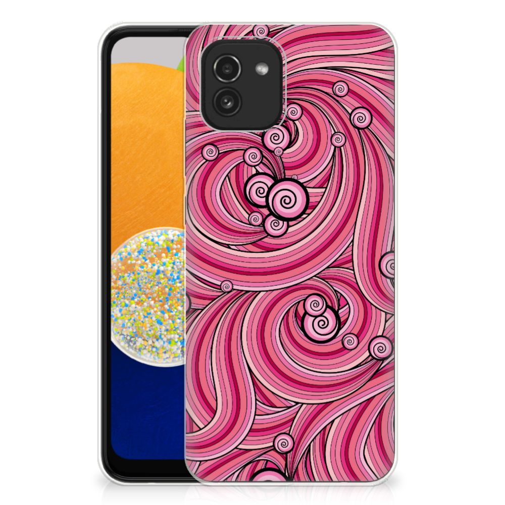 Samsung Galaxy A03 Hoesje maken Swirl Pink B2C Telecom