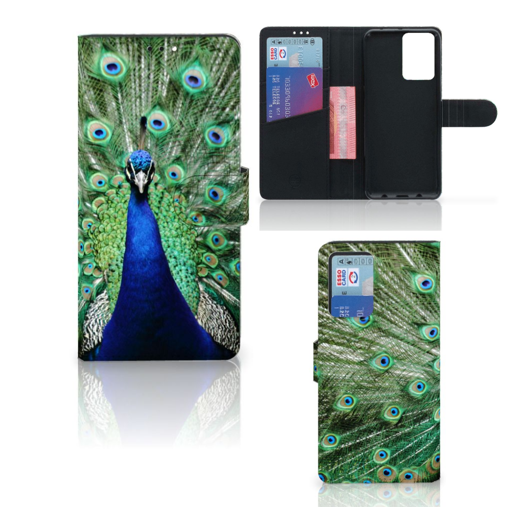 Xiaomi Redmi Note 10 Pro Telefoonhoesje met Pasjes Pauw