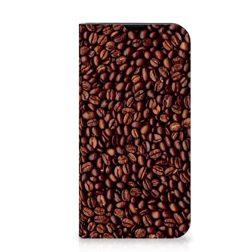 iPhone 13 Mini Flip Style Cover Koffiebonen - B2C Telecom