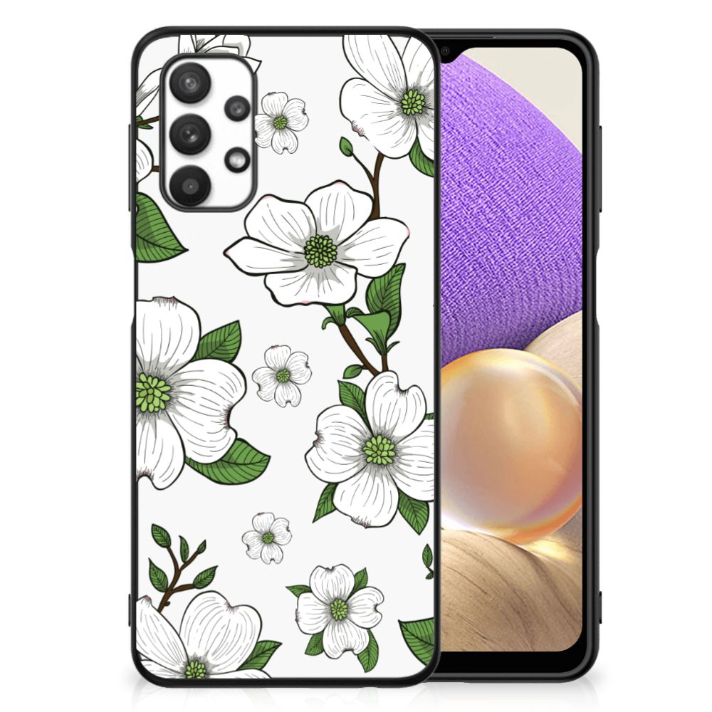 Samsung Galaxy A32 5G Bloemen Hoesje Dogwood Flowers B2C Telecom