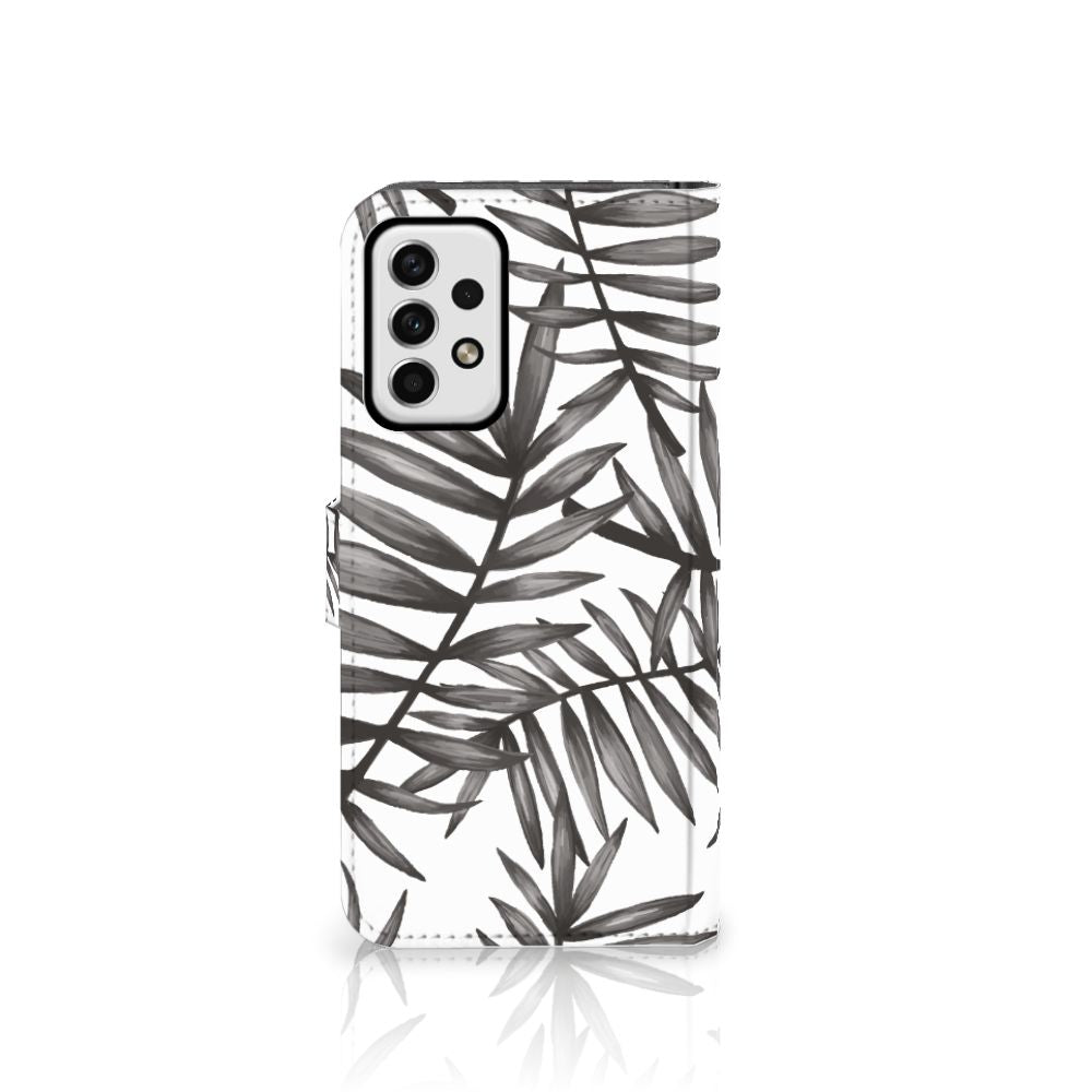 Samsung Galaxy A23 Hoesje Leaves Grey