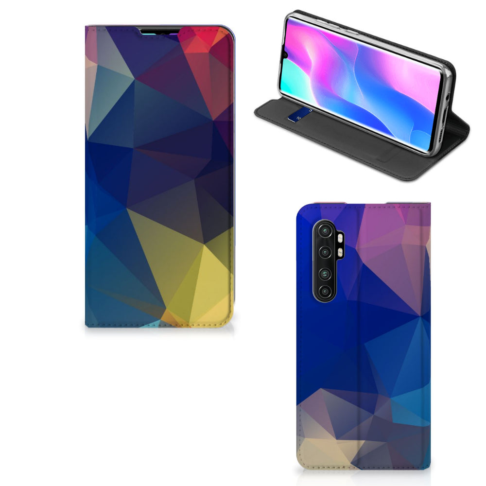 Xiaomi Mi Note 10 Lite Stand Case Polygon Dark