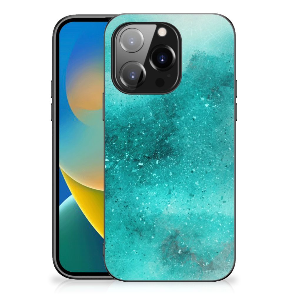 Kleurrijke Telefoonhoesje iPhone 14 Pro Painting Blue B2C Telecom