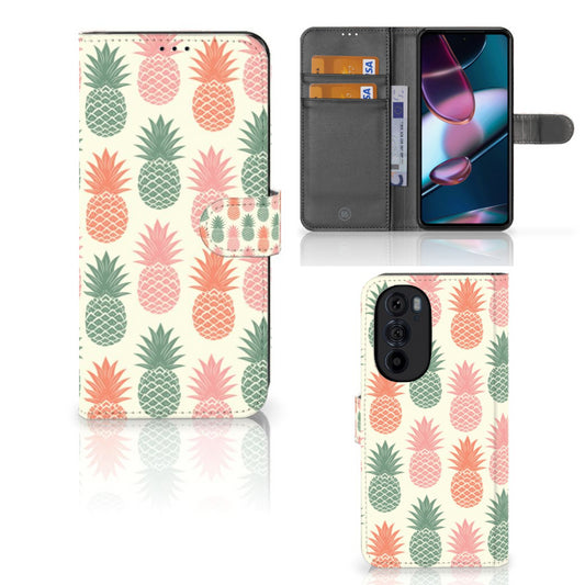 Motorola Edge 30 Pro Book Cover Ananas