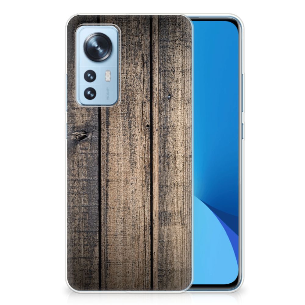 Xiaomi 12 | 12X Bumper Hoesje Steigerhout