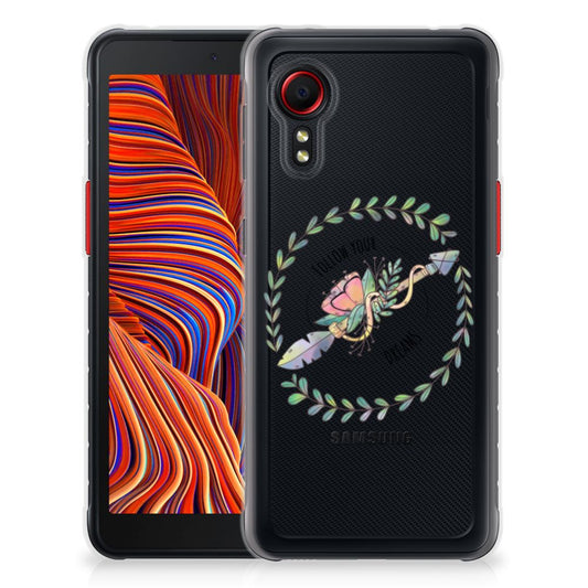 Samsung Galaxy Xcover 5 Telefoonhoesje met Naam Boho Dreams