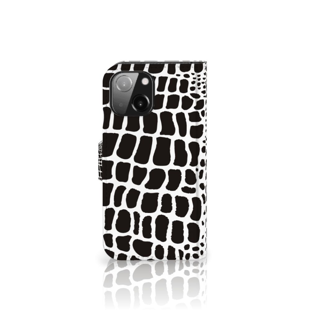 iPhone 13 Mini Telefoonhoesje met Pasjes Slangenprint