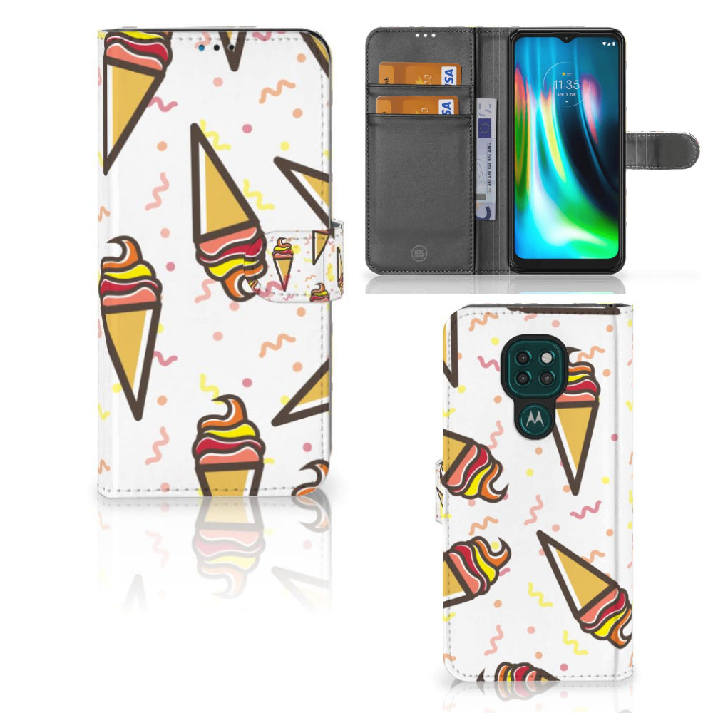 Motorola Moto G9 Play | E7 Plus Book Cover Icecream