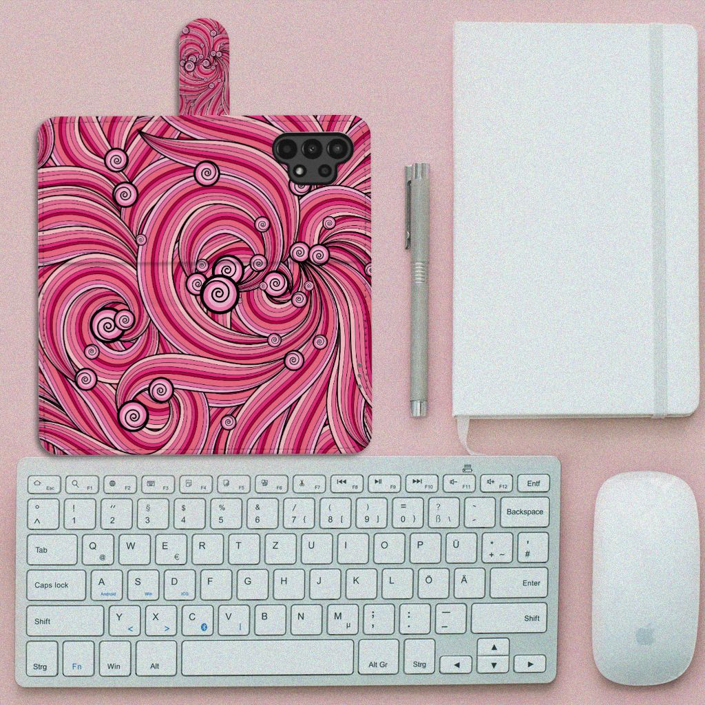 Samsung Galaxy A13 (4G) Hoesje Swirl Pink