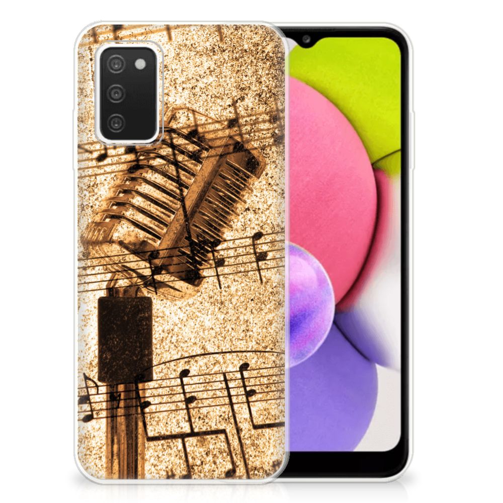 Samsung Galaxy A03S Siliconen Hoesje met foto Bladmuziek
