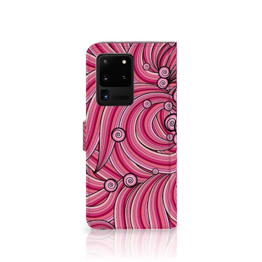 Samsung Galaxy S20 Ultra Hoesje Swirl Pink