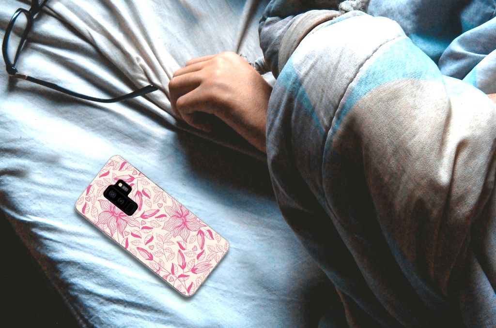 Samsung Galaxy S9 Plus TPU Case Pink Flowers