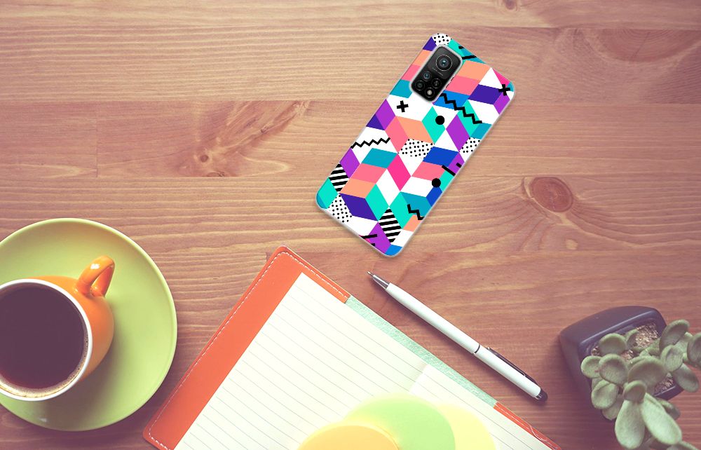 Xiaomi Mi 10T | 10T Pro TPU Hoesje Blokken Kleurrijk B2C Telecom