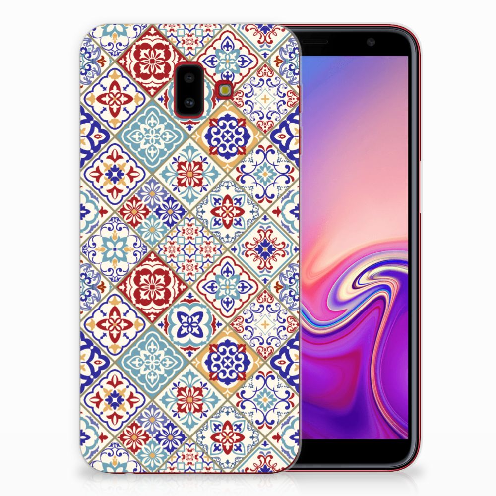 Samsung Galaxy J6 Plus (2018) TPU Siliconen Hoesje Tiles Color