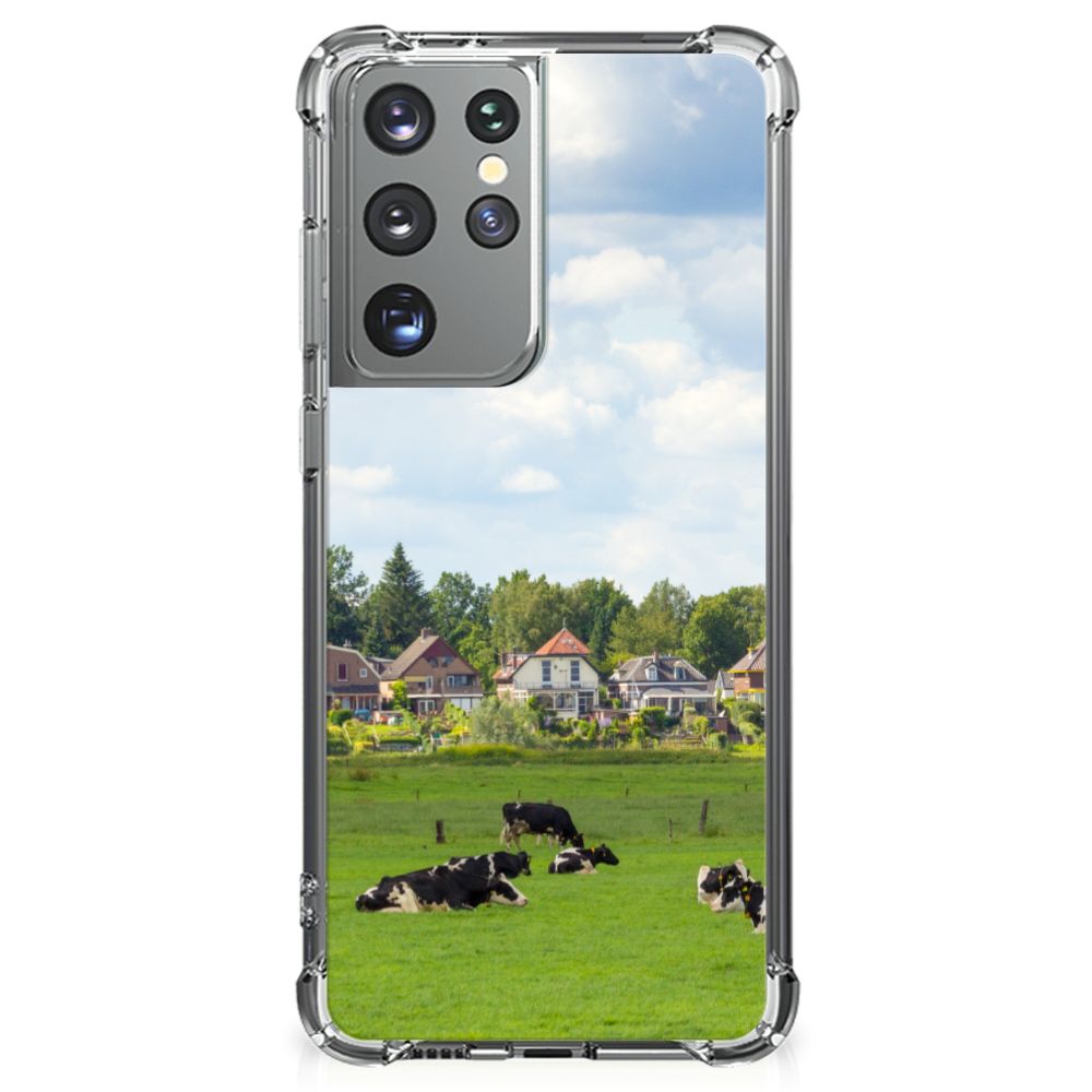 Samsung Galaxy S21 Ultra Case Anti-shock Koeien B2C Telecom